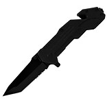 Trademark Whetstone™ 8 1/2 Cutlery The Trigger Folding Knife, Black