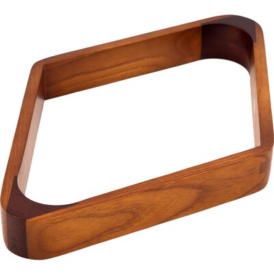 Trademark Billiard Ball Triangle Rack With Oak Finish