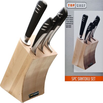 Trademark Top Chef® Santoku 5 Piece Knife Set