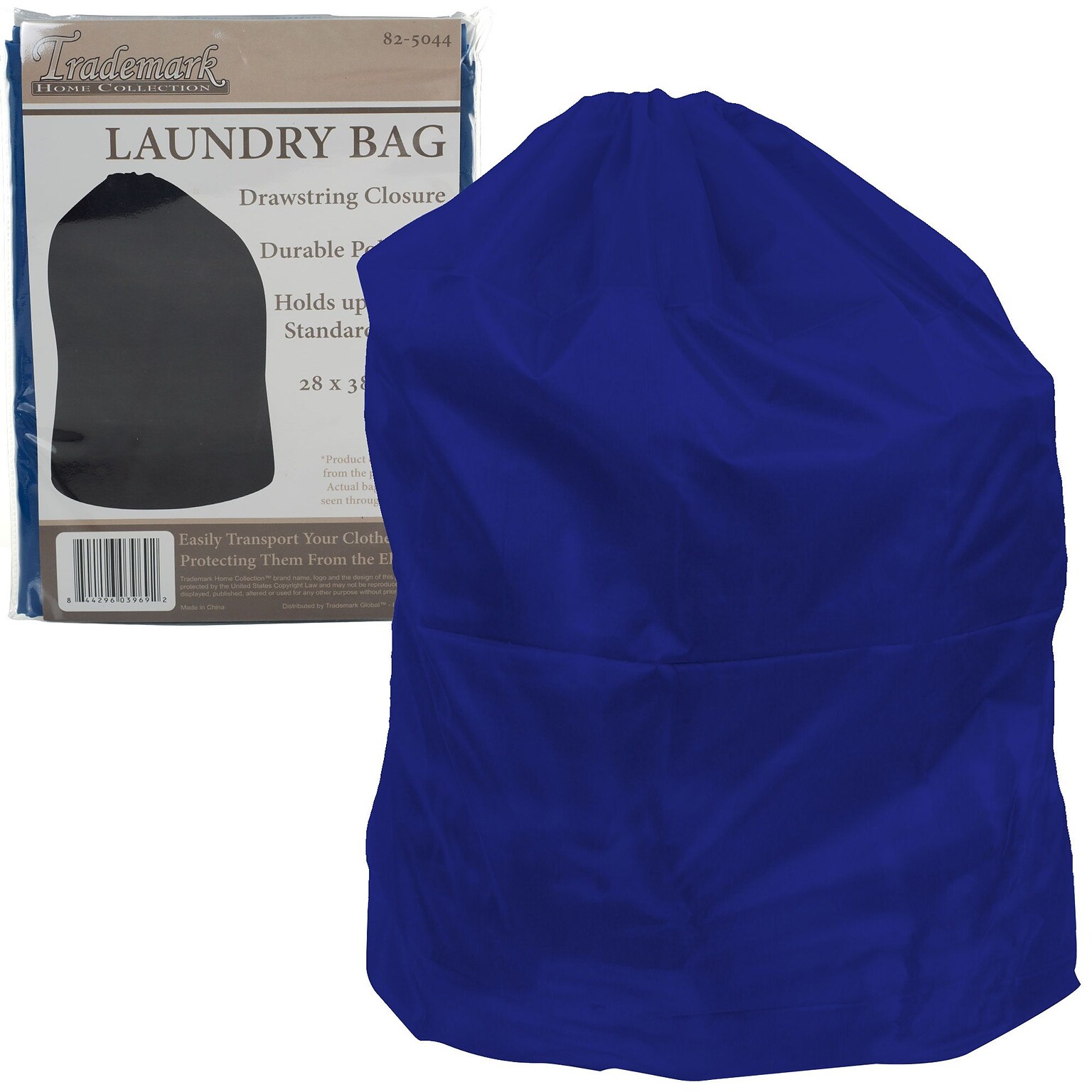 Trademark Global Laundry Bag, Nylon, Blue (82-5044BLU)