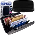 Trademark Home Aluminum Credit Card Wallet With RFID Blocking Case; Black