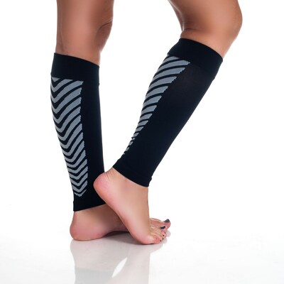 Trademark Remedy™ Calf Compression Running Sleeve Socks, Black, XL