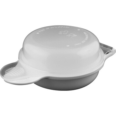 Chef Buddy Polypropylene Microwave Egg Cooker, White (886511026803)