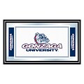 Trademark NCAA 15 x 26 x 3/4 Wooden Logo and Mascot Framed Mirror, Gonzaga University