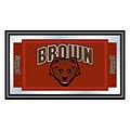 Trademark NCAA 15 x 26 x 3/4 Wooden Logo and Mascot Framed Mirror, Brown University