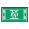 Trademark NCAA 15 x 26 x 3/4 Wooden Logo and Mascot Framed Mirror, University of North Dakota