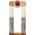 Trademark 30 x 13 Billiard Cue Rack With Mirror, Brown University