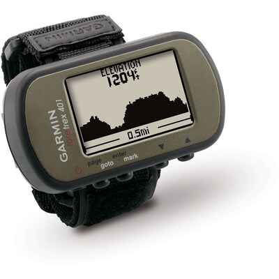 Garmin™ FORETREX401 Waterproof Hands Free GPS With Electronic Compass, Silver