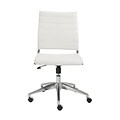 Euro Style™ Axel Leather Low Back Office Chair, White