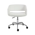 Euro Style™ Amelia Leather Office Chair; White