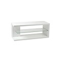 Euro Style™ Hilda Wood Media Stand, White Lacquer