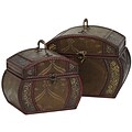 Nearly Natural 528 Decorative Chests Set of 2