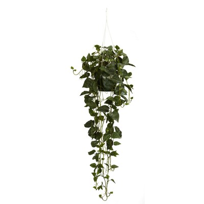 Nearly Natural 4762 Philodendron Hanging Plant in Basket