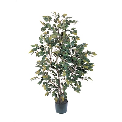 Nearly Natural 5074 4 Ficus Silk Tree in Pot