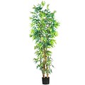 Nearly Natural 5189 7 Curved Bamboo Silk Tree in Pot