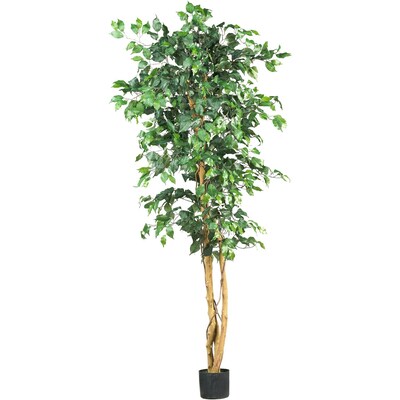 Nearly Natural 5209 6 Ficus Silk Tree in Pot