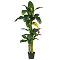 Nearly Natural 5226 6 Triple Stalk Banana Tree in Pot