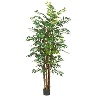 Nearly Natural 5250 7 Bamboo Palm Silk Tree in Pot