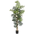 Nearly Natural 5319 5 Bamboo Palm Silk Tree in Pot