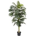 Nearly Natural 5326 8 Golden Cane Palm Tree in Pot