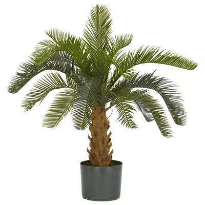 Nearly Natural 6099 Cycas Silk Plant in Pot