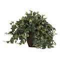 Nearly Natural 6660 Puff Ivy Desk Top Plant in Decorative Vase