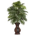 Nearly Natural 6661 Areca Palm Silk Floor Plant in Decorative Vase