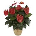 Nearly Natural 6665 Anthurium Plant in Pot