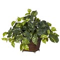 Nearly Natural 6704 Pothos Silk Plant in Planter