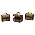 Nearly Natural 0545-S3 Deco Chest with Map Set of 3