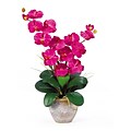 Nearly Natural 1026-BU Double Phalaenopsis Floral Arrangements, Beauty pink