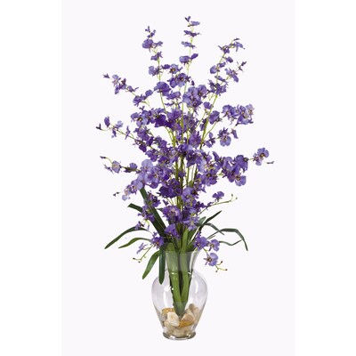 Nearly Natural 1073-PP Dancing Lady Floral Arrangements, Purple