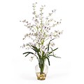 Nearly Natural 1073-WH Dancing Lady Floral Arrangements, White
