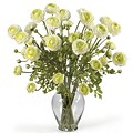 Nearly Natural 1087-CR Ranunculus Floral Arrangements, Cream