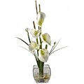 Nearly Natural 1118-CR Calla Lilly Floral Arrangements, Cream