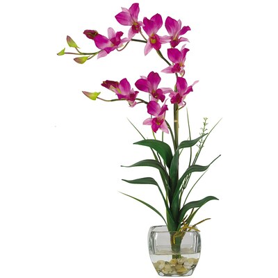 Nearly Natural 1135-PP Dendrobium Floral Arrangements, Purple