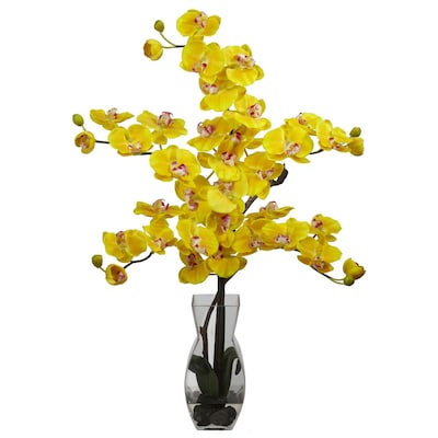 Nearly Natural 1191-YL Phalaenopsis Arrangements, Yellow