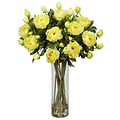 Nearly Natural 1231-YL Giant Peony Floral Arrangements, Yellow