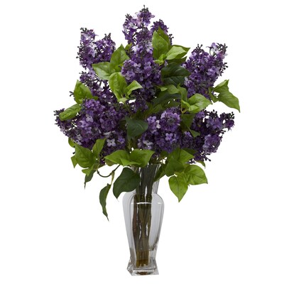 Nearly Natural 1256-PP Lilac Floral Arrangements, Purple