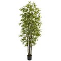 Nearly Natural 5421 7 Green Bamboo Tree in Pot