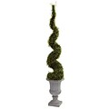 Nearly Natural 5425 Mohlenbechia Spiral Tree Floor Plant in Decorative Vase