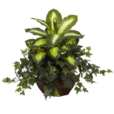 Nearly Natural 6732 Dieffenbachia Plant in Planter