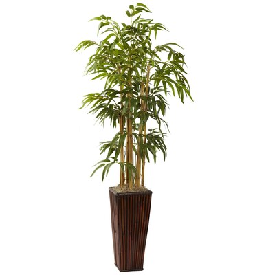 Nearly Natural 6737 4 Bamboo Plant in Planter