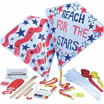 S&S Worldwide Color-Me Diamond Kites Craft Kit, 12/Pack
