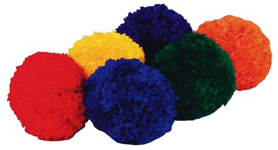 Spectrum™ Fleece Ball, 4(Dia.), Assorted, 6/Set