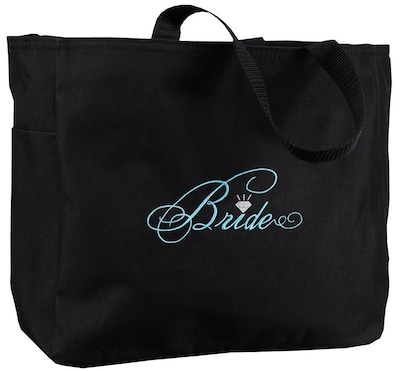 HBH™ 12 x 6 1/2 x 14 Bride Tote Bag, Black