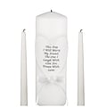 HBH™ This Day I Will Marry My Friend Unity Candle Set, White