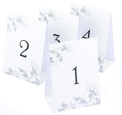 HBH™ Table Number Tents 1-40