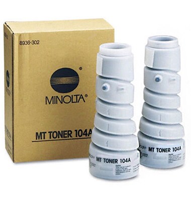 Konica Minolta 104A Black Toner Cartridge (8936-302), High Yield