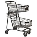 EXpress5050 Convenience Shopping Cart, Metallic Gray